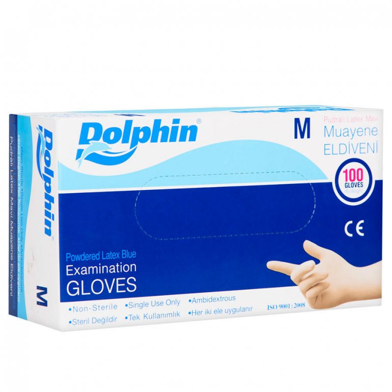 DOLPHİN LATEKS PUDRALI MUAYENE ELDİVENİ MEDİUM