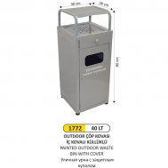 1772 40 LT OUTDOOR ÇÖP KOVASI İÇ KOVALI KÜLLÜKLÜ