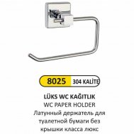 8025 LÜKS WC KAĞITLIK KAPAKSIZ (304 KALİTE)