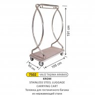 7502 KROM VALİZ TAŞIMA ARABASI