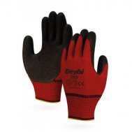 BEYBİ P19 DESENLİ LATEKS KAPLI ÖRGÜ POLYESTER ELDİVEN